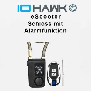 IO HAWK eScooter Schloss mit Alarmfunktion