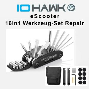 IO HAWK eScooter Multitool Set 16in1 Reparaturwerkzeug