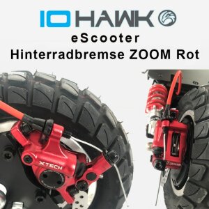 IO HAWK Hinterradbremse mechanisch rot Zoom HB 100