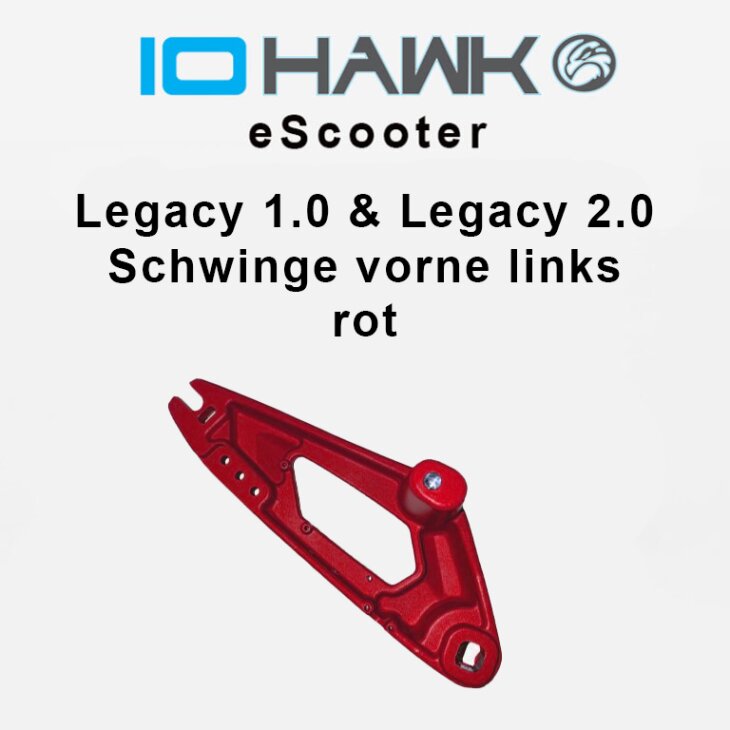 Legacy 1.0 and Legacy 2.0 Swingarm Front Left Red