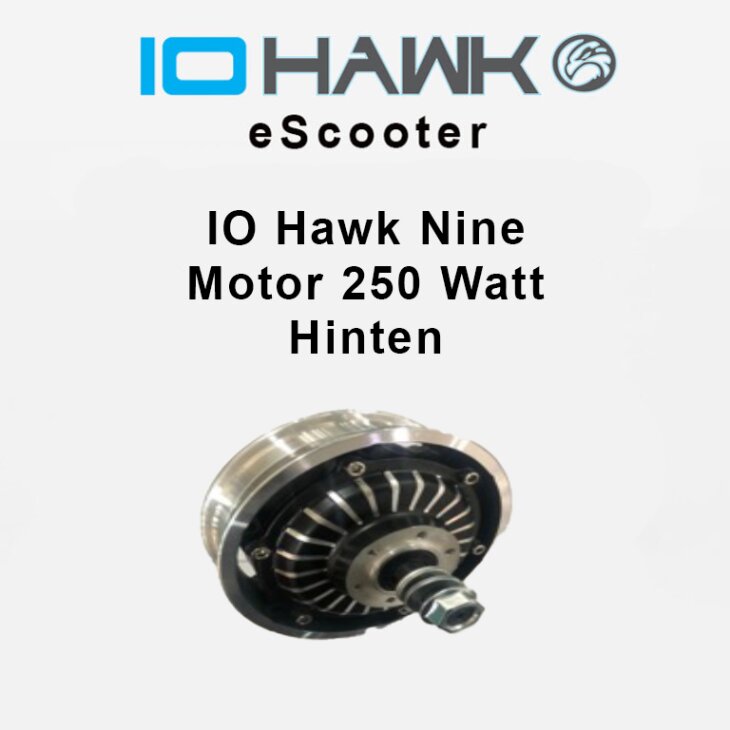 IO Hawk Nine Motor 250 Watt Hinten