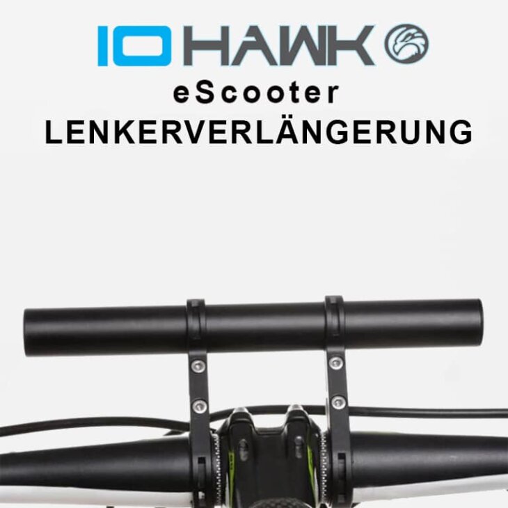 IO Hawk eScooter Lenkerverlängerung Schwarz