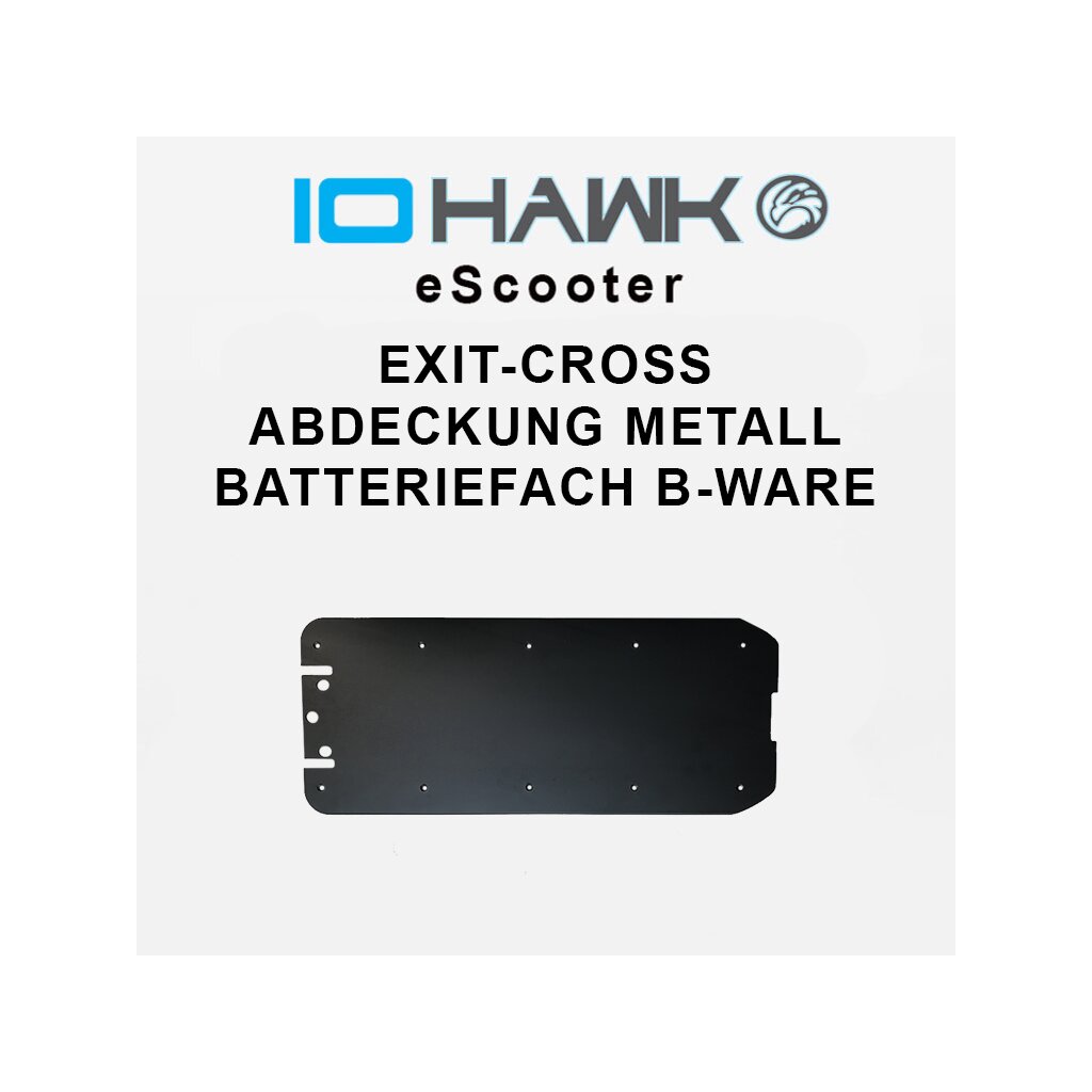 Abdeckung Metall Batteriefach Exit Cross B-Ware - IO Hawk Onlineshop, 9,99 €