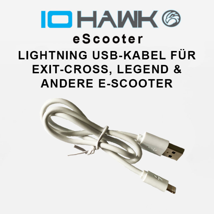 Lightning USB-Kabel für Exit-Cross und Legend und andere eScooter