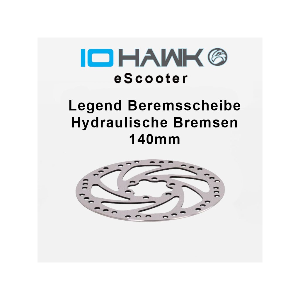 IO HAWK Legend Bremsscheibe Hydraulische Bremsen 140mm - IO Hawk