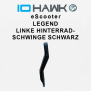 IO HAWK Legend Left rear swingarm black