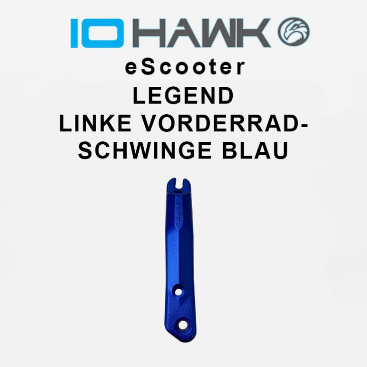 IO HAWK Legend Linke Vorderradschwinge blau