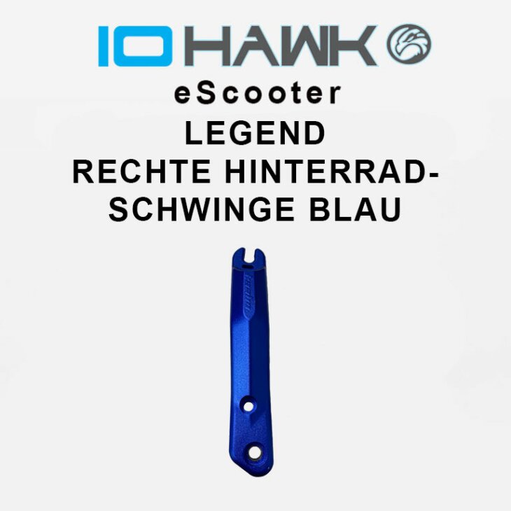 IO HAWK Legend Rechte Hinterradschwinge blau
